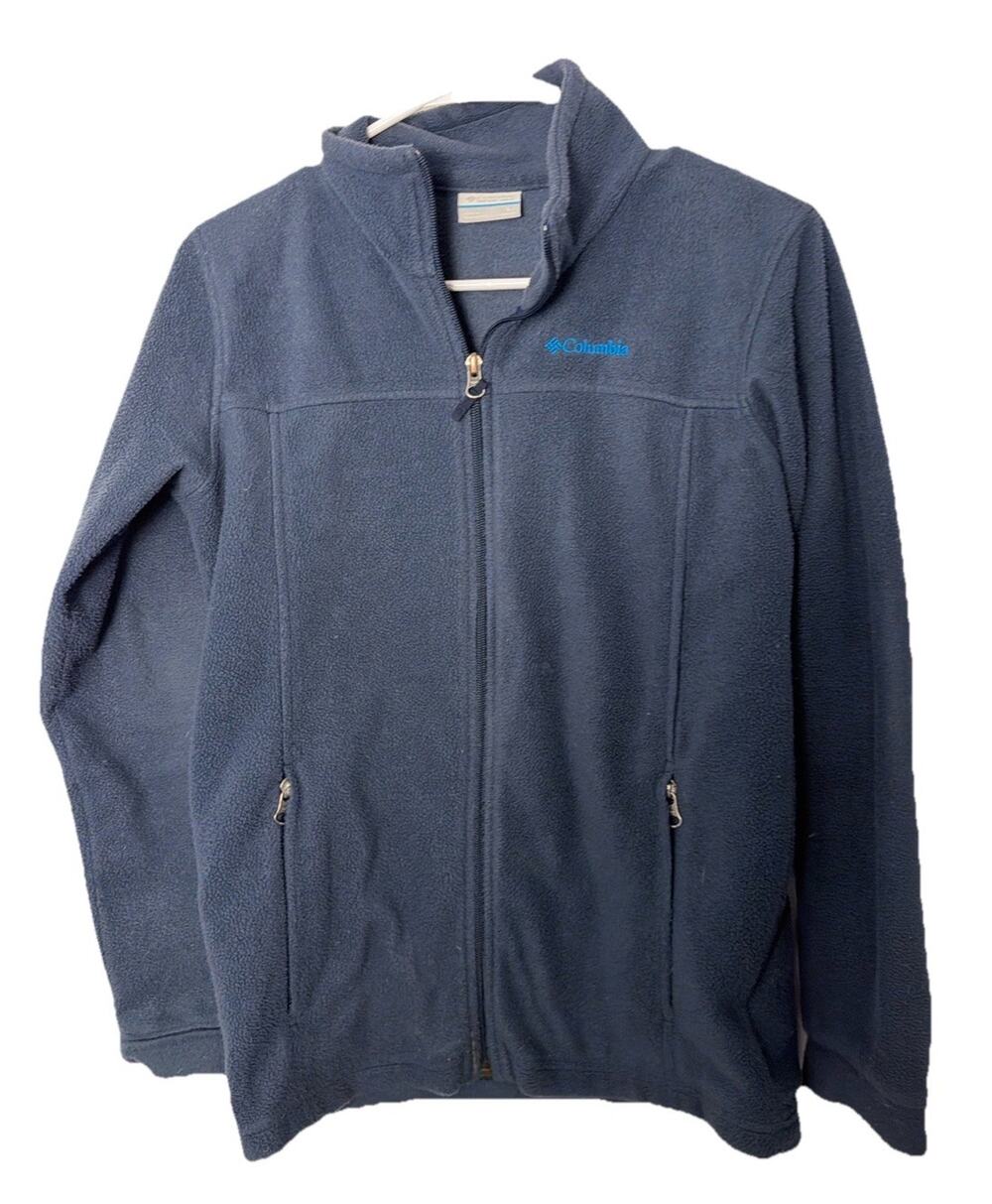 Columbia Women's Fleece Full Zip Jacket Blue, Size L, Large